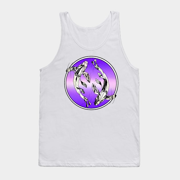 Pisces Zodiac Star sign Tank Top by mailboxdisco